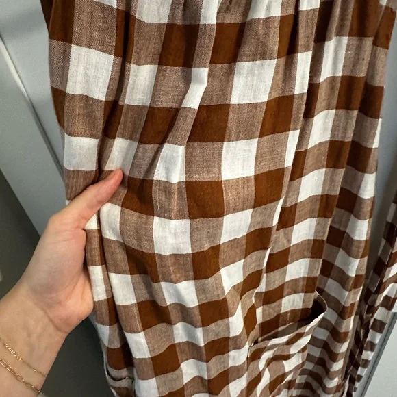 Doen Eve dress in Nutmeg plaid - Picture 6 of 12